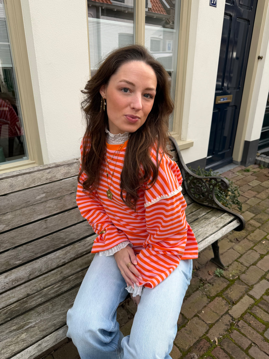 Djoeke striped top