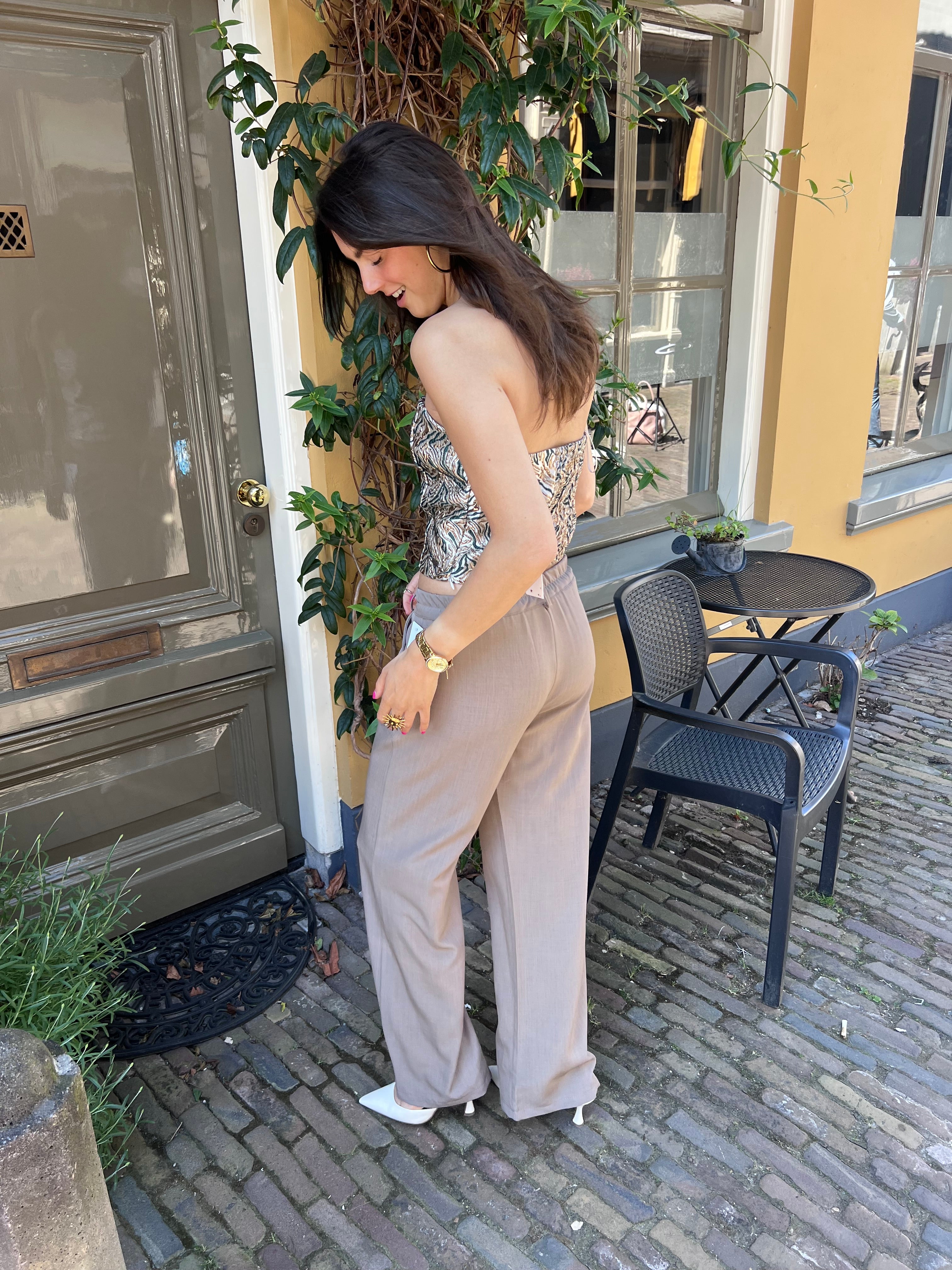Jailin pantalon - taupe