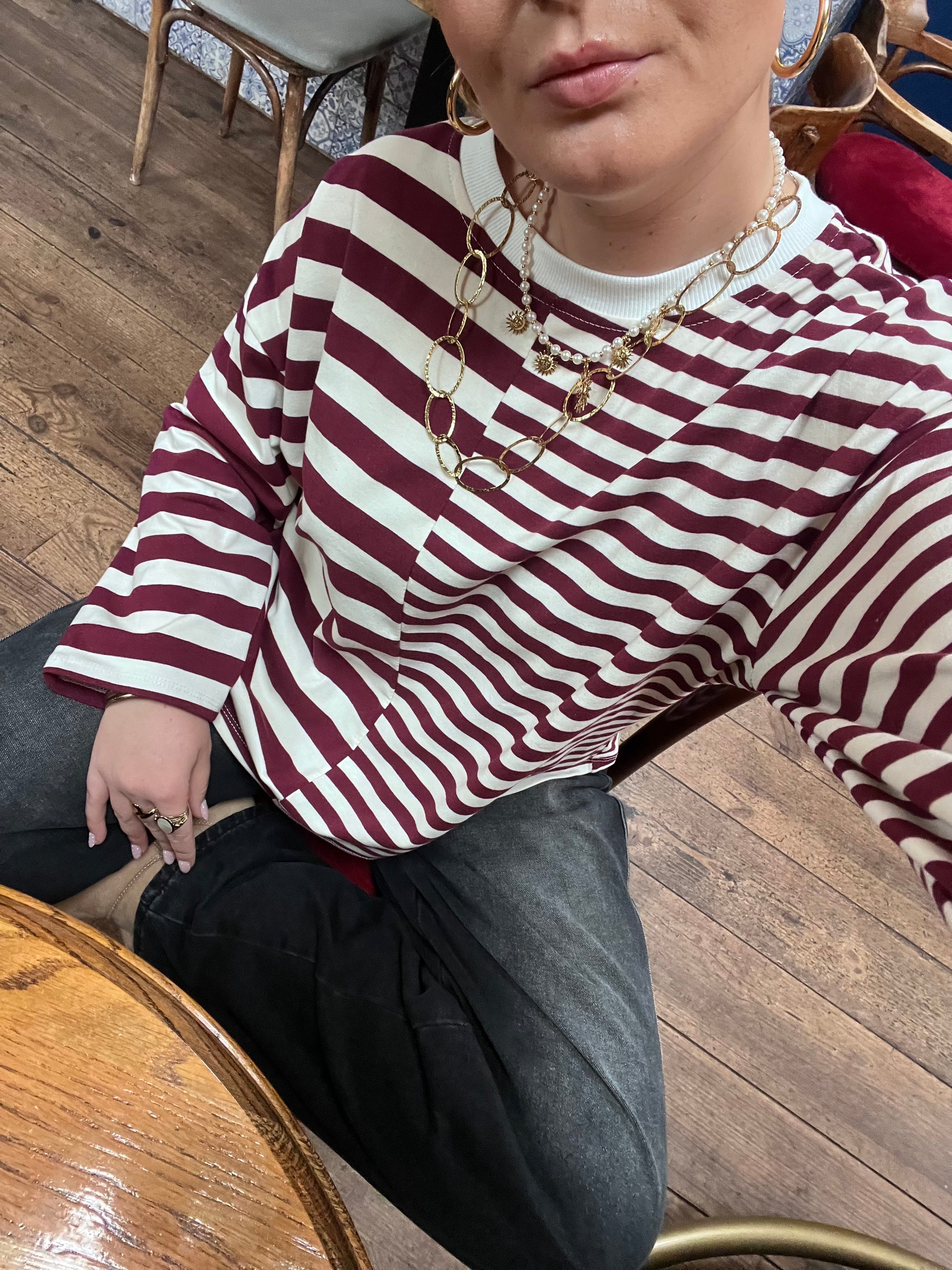 Lou half striped longsleeve