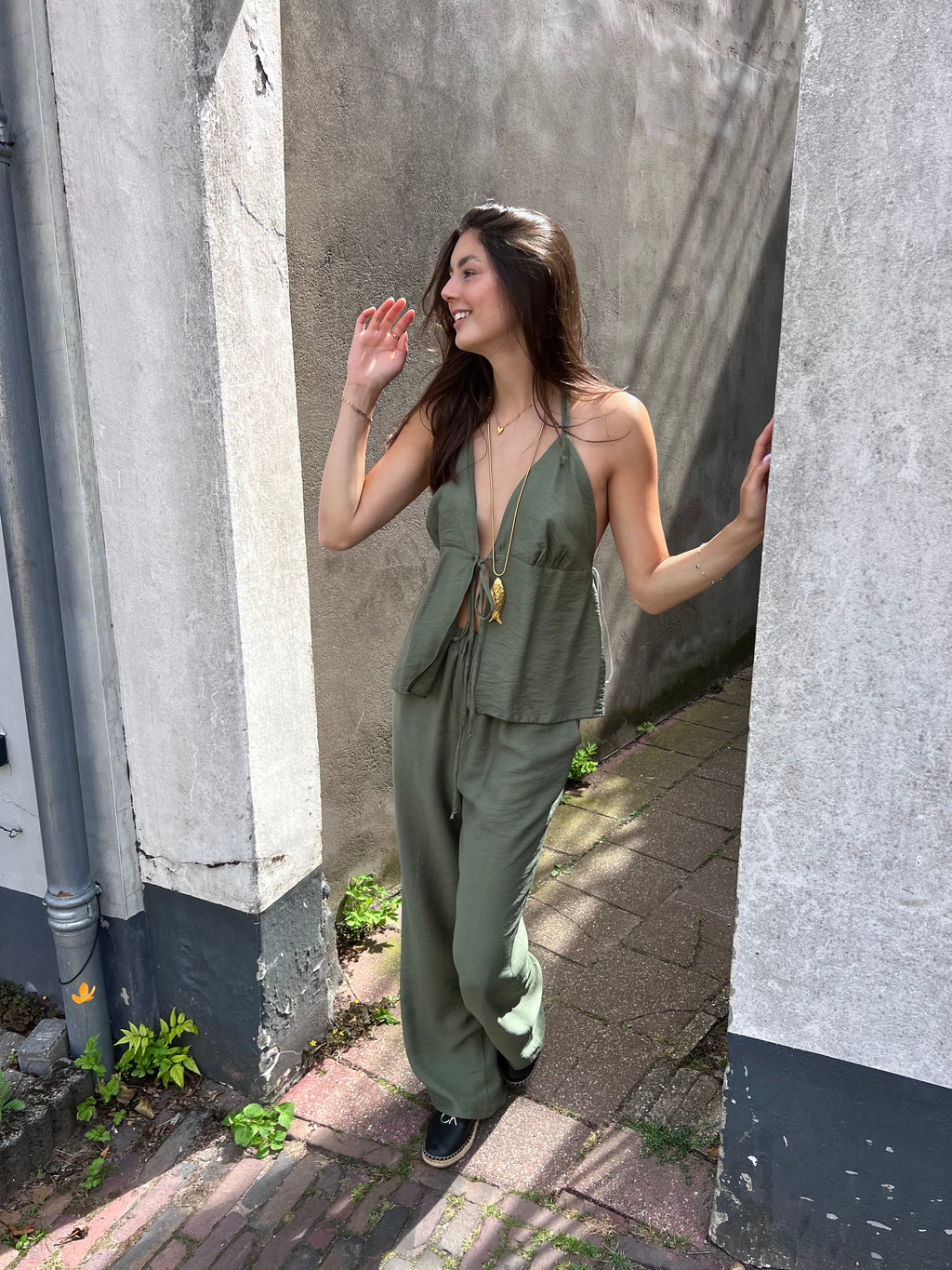 Solea linnen set - groen