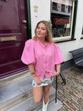 Estelle puff blouse - roze