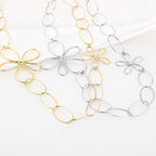 Statement XL flowers lange ketting