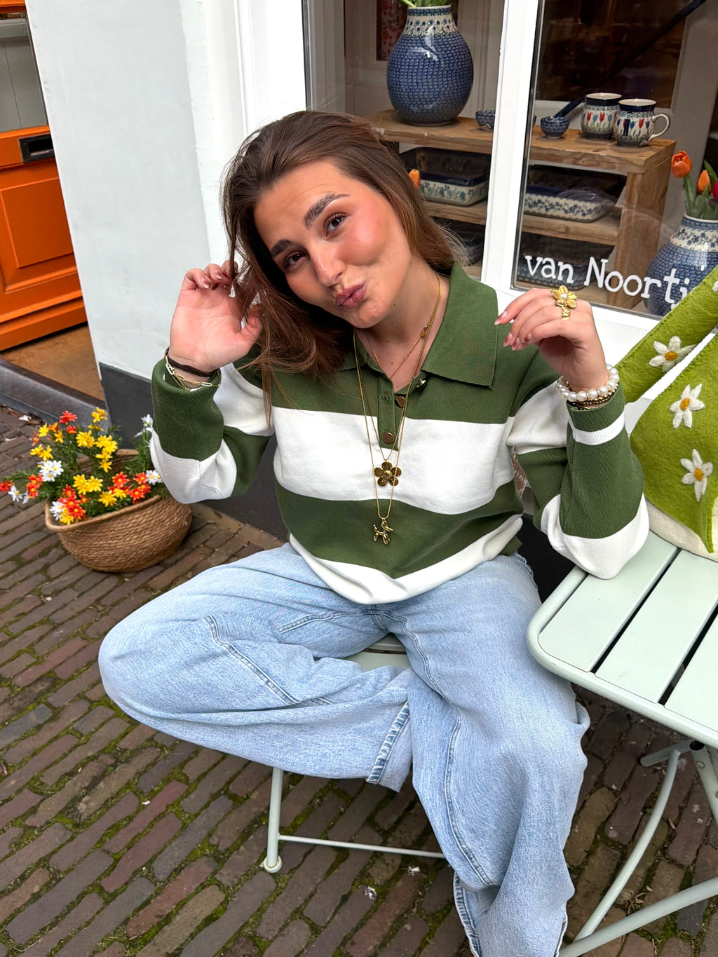 Brecht polo sweater - groen
