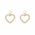 Love beads oorbellen - Wit