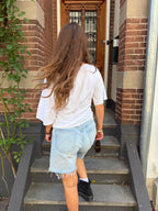 Lola off-shoulder top - wit