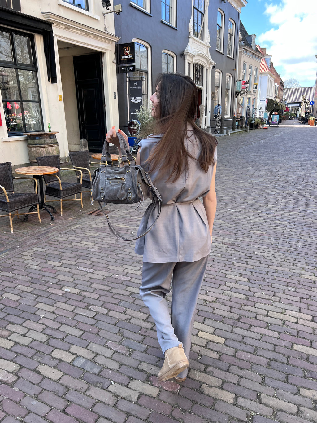 Jailin pantalon - grijs