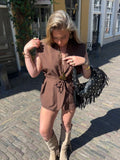Jailin gilet - bruin