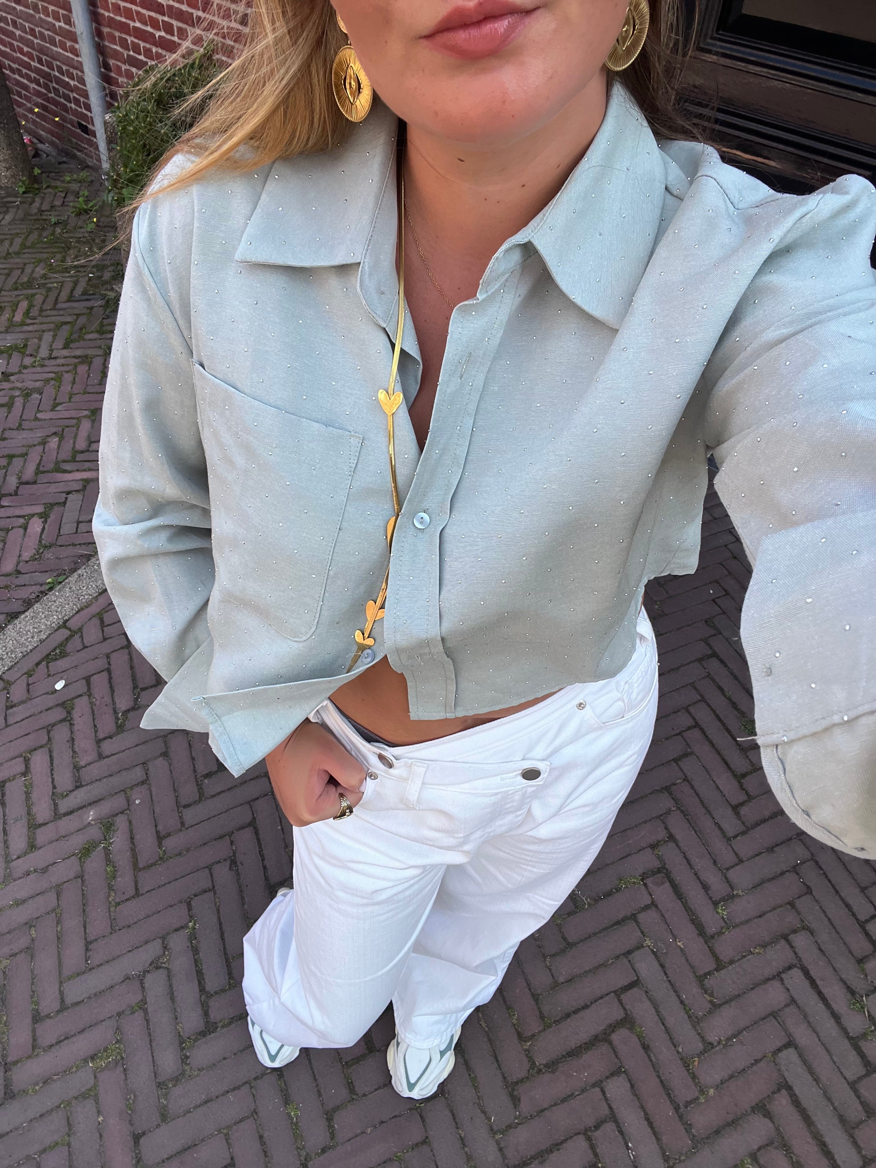 Donna strass blouse
