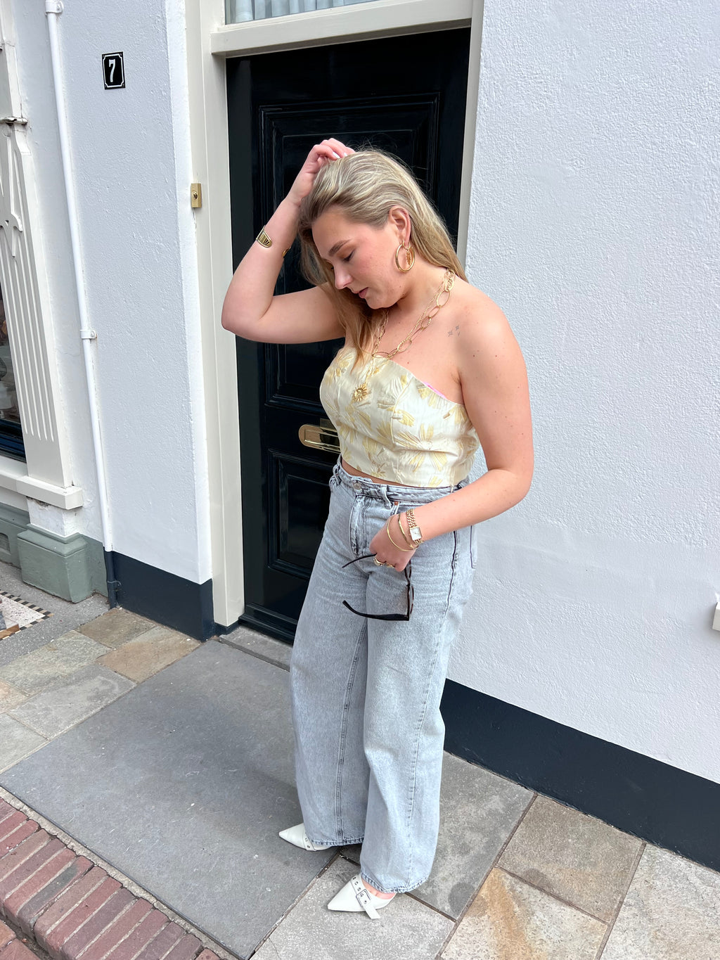 Champagne spring top