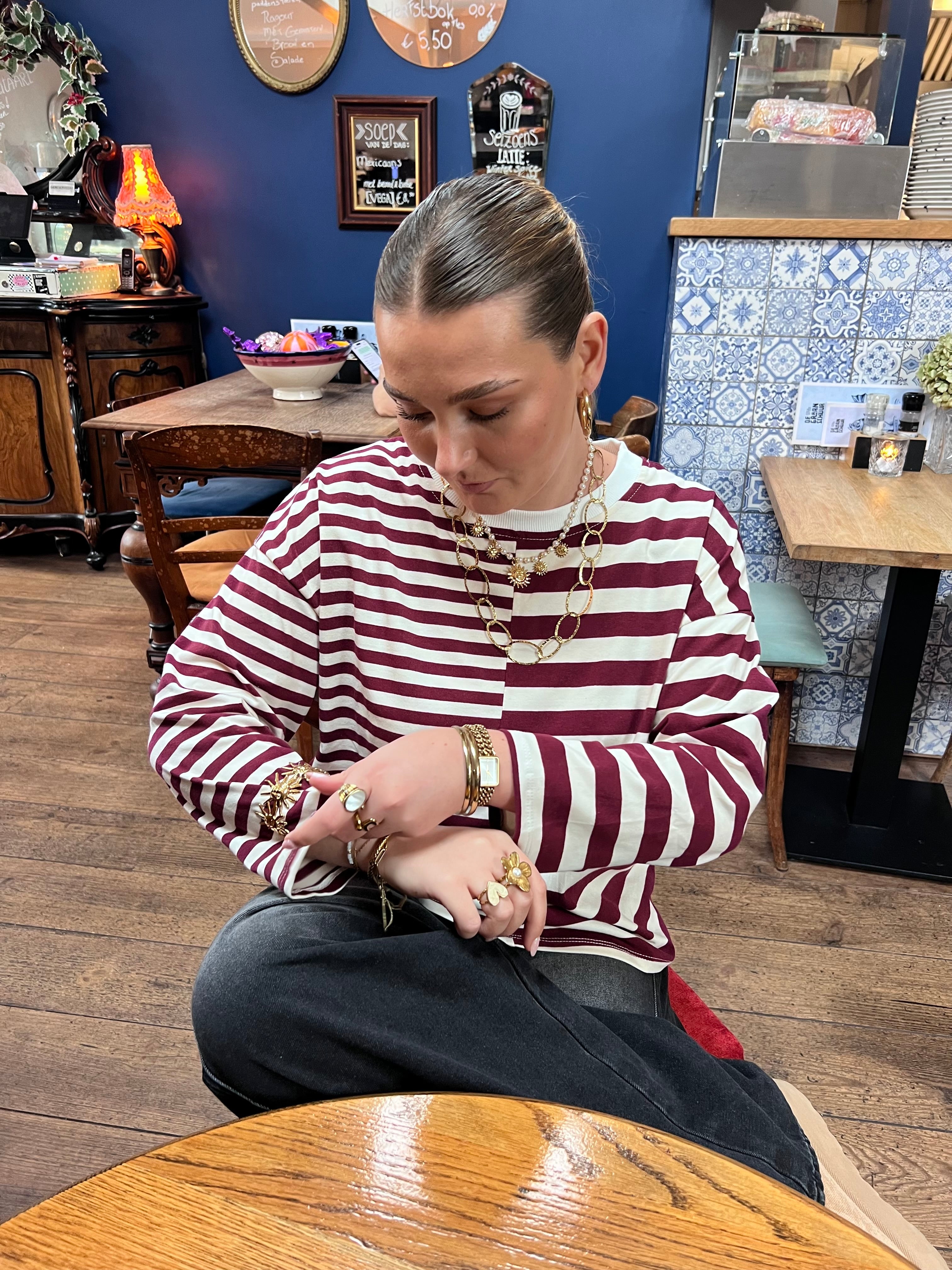 Lou half striped longsleeve