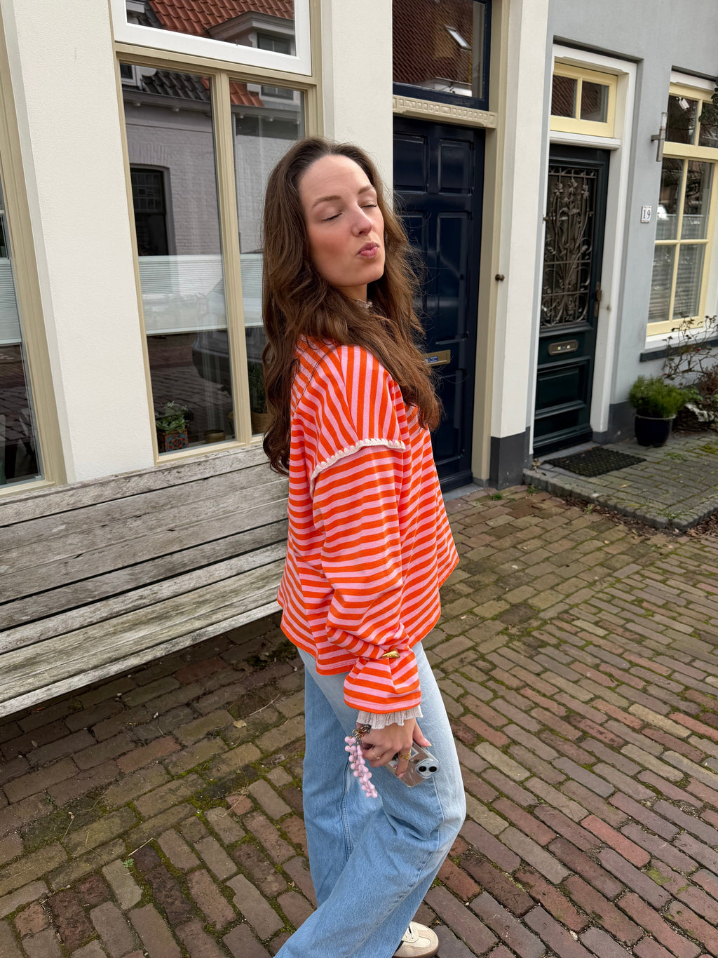 Djoeke striped top