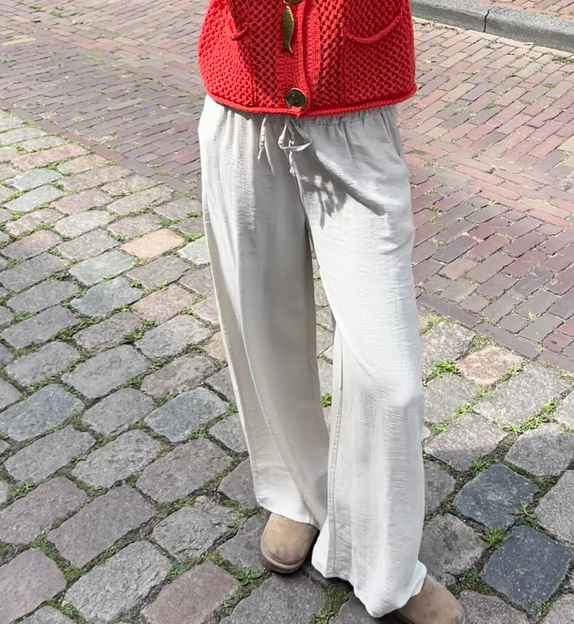 Nola linnen pants - creme