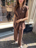 Jailin gilet - bruin