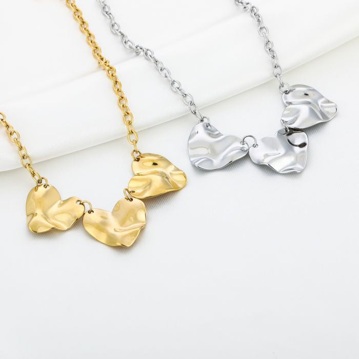 Tripple love medium statement ketting