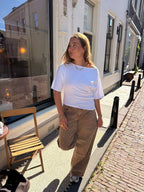 Lola off-shoulder top - wit