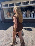 Jailin gilet - bruin