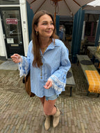 Frankie striped blouse - blauw