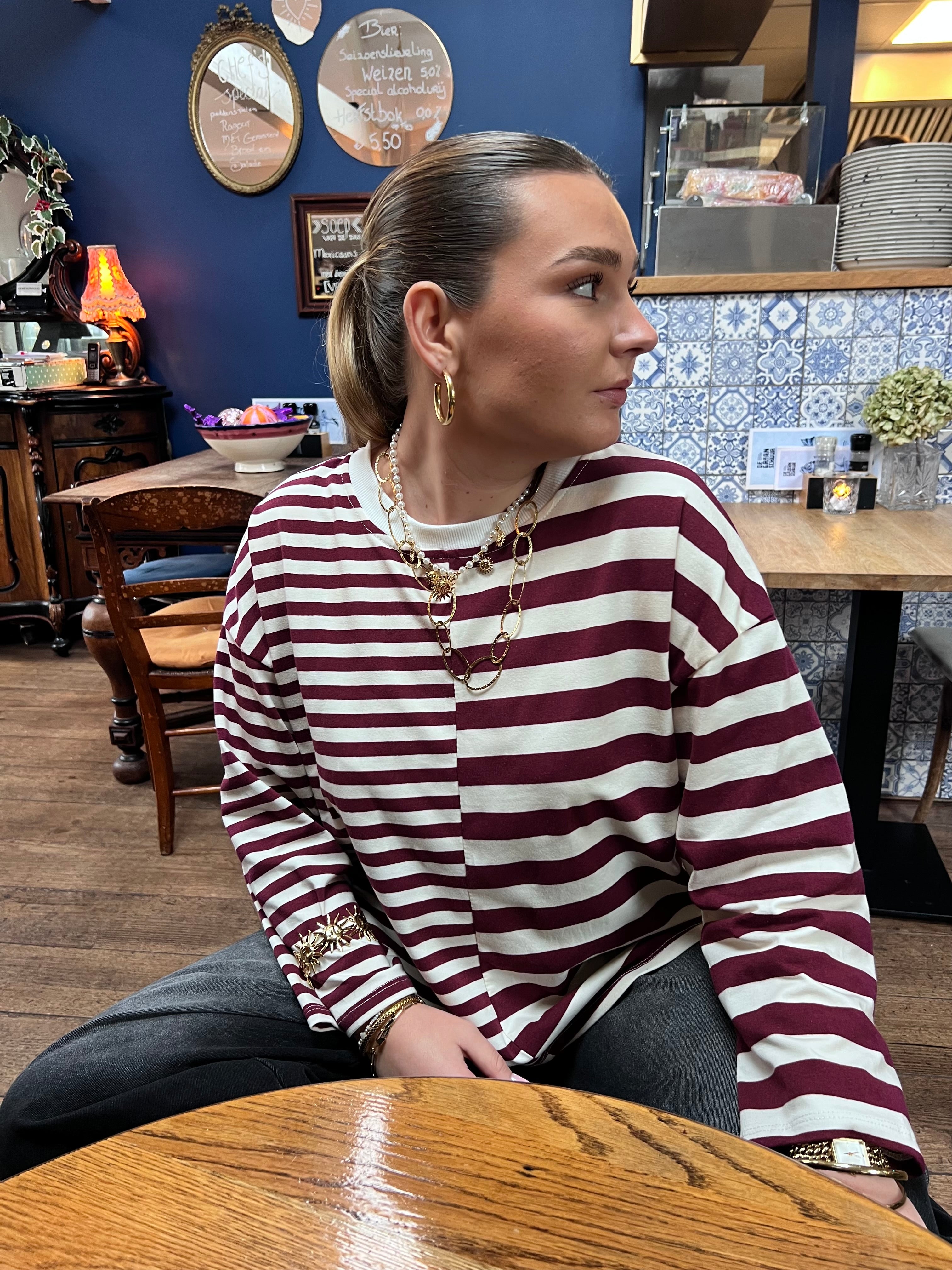 Lou half striped longsleeve