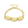 Tripple daisy armband