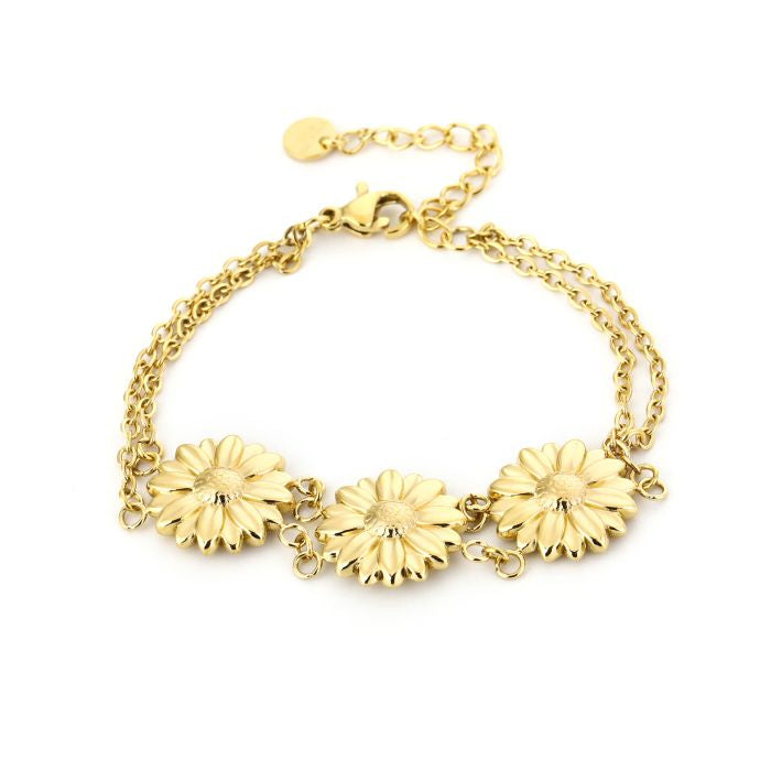 Tripple daisy armband