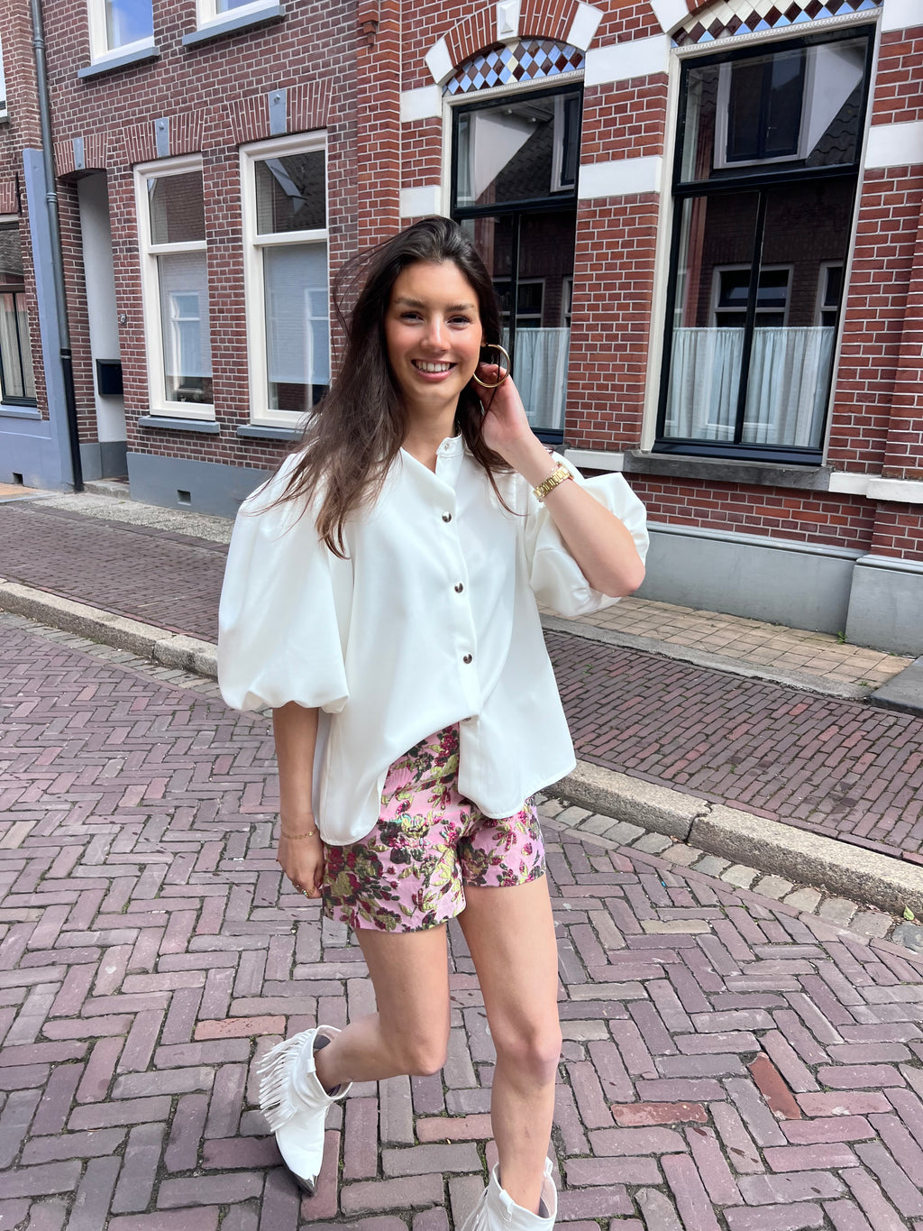 Estelle puff blouse - wit