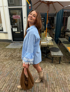 Frankie striped blouse - blauw