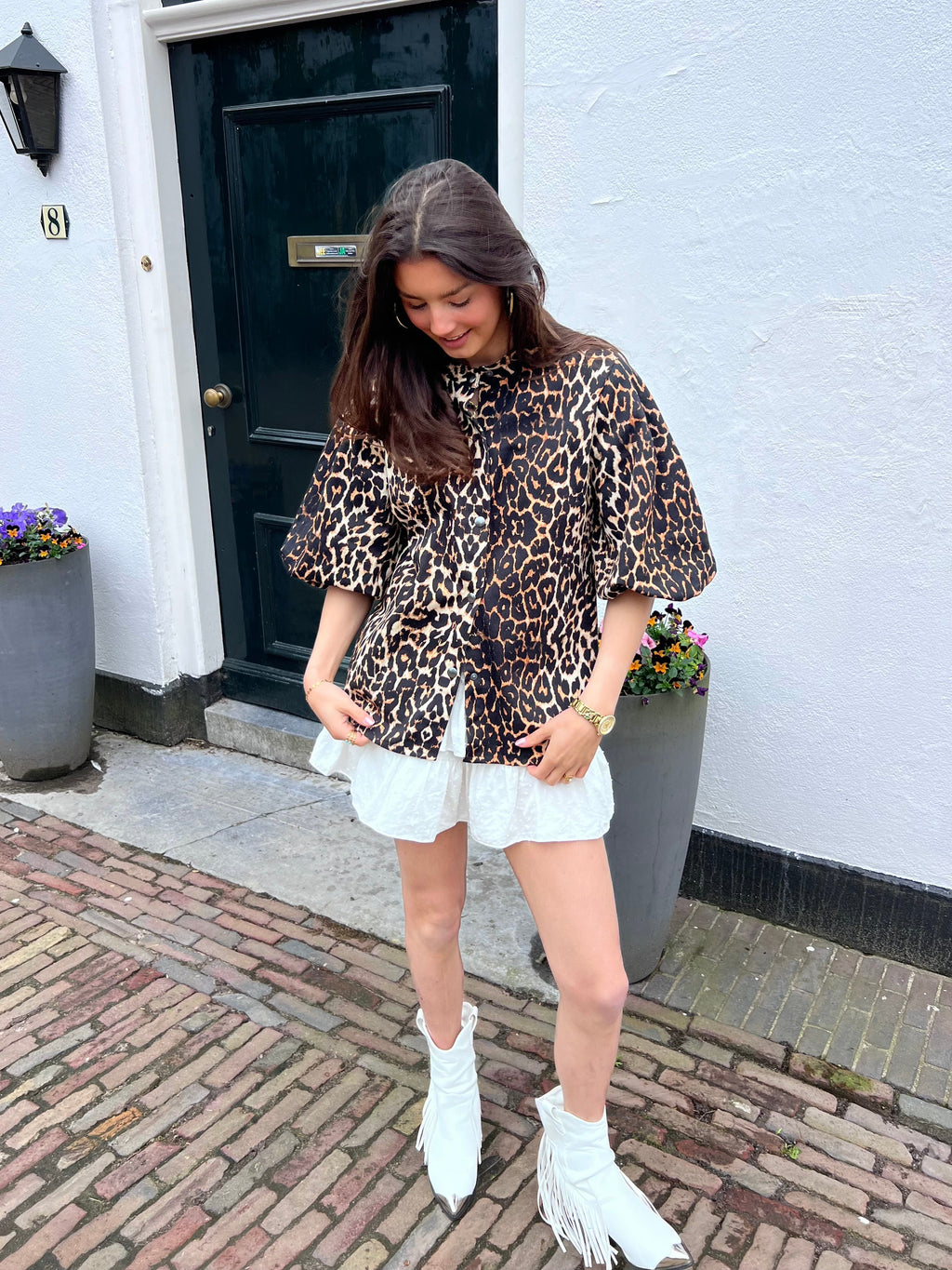 Olivia denim blouse