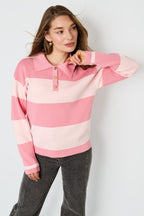 Brecht polo sweater - roze