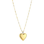 Chunky heart lange ketting