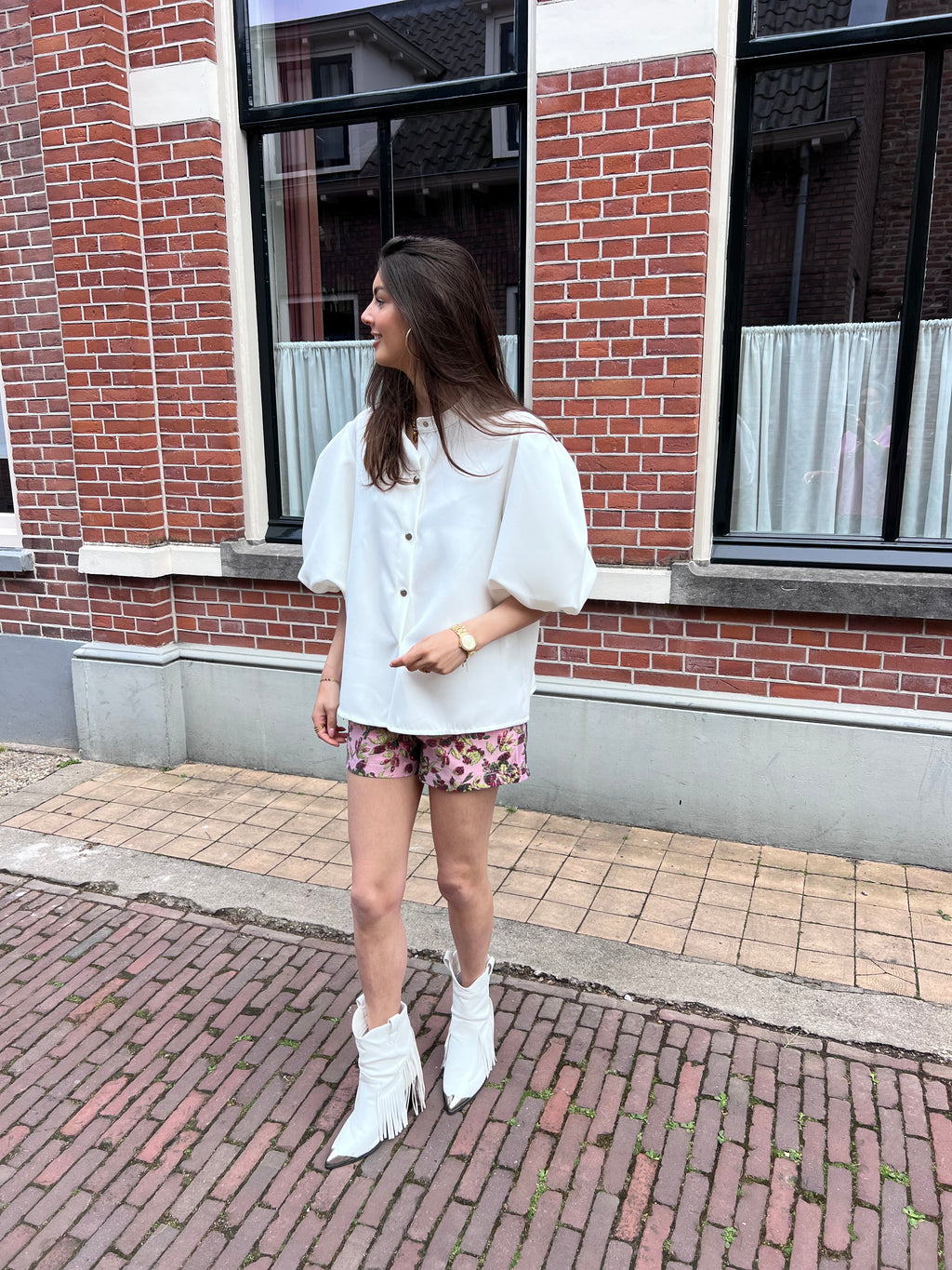 Estelle puff blouse - wit