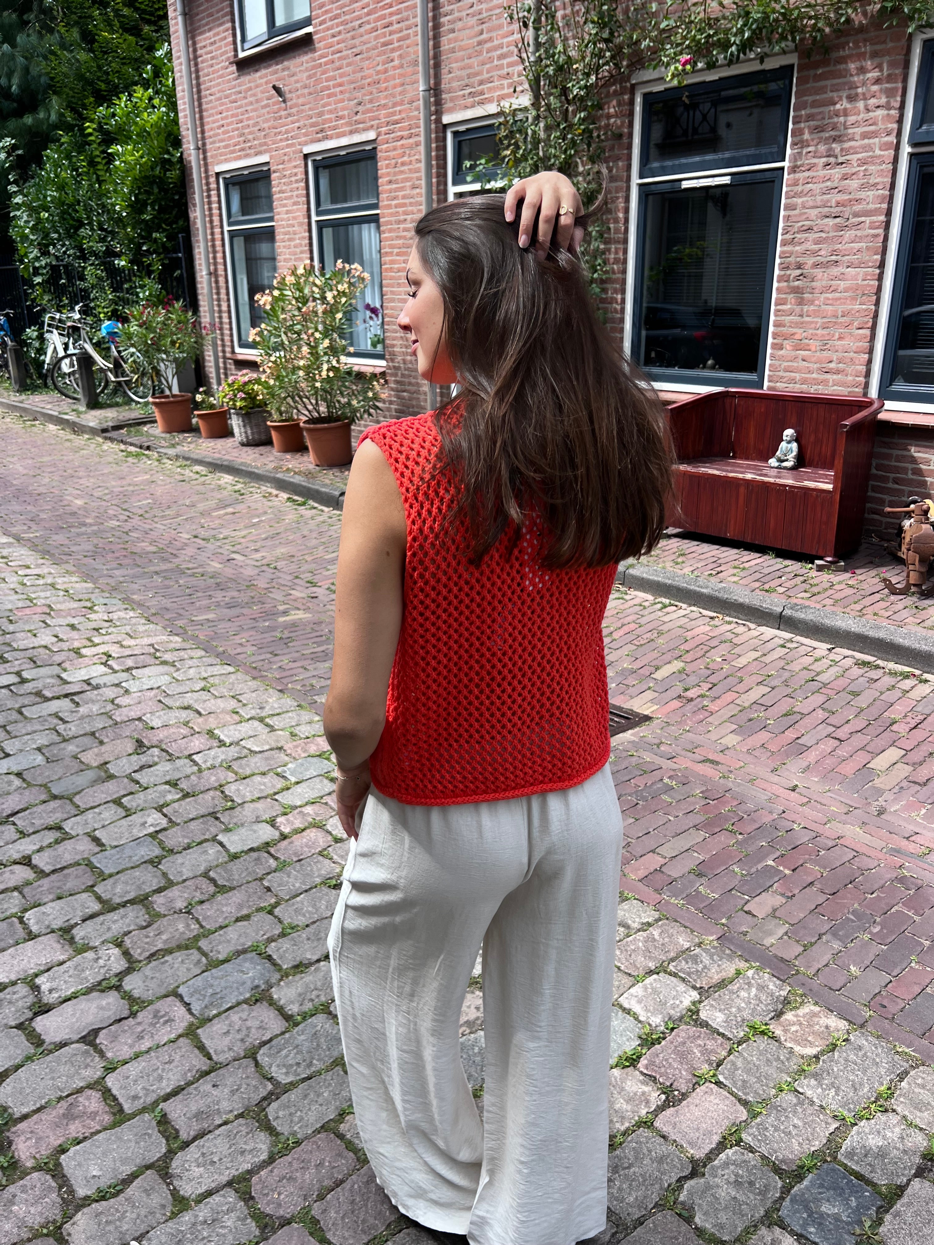 Nola linnen pants - creme