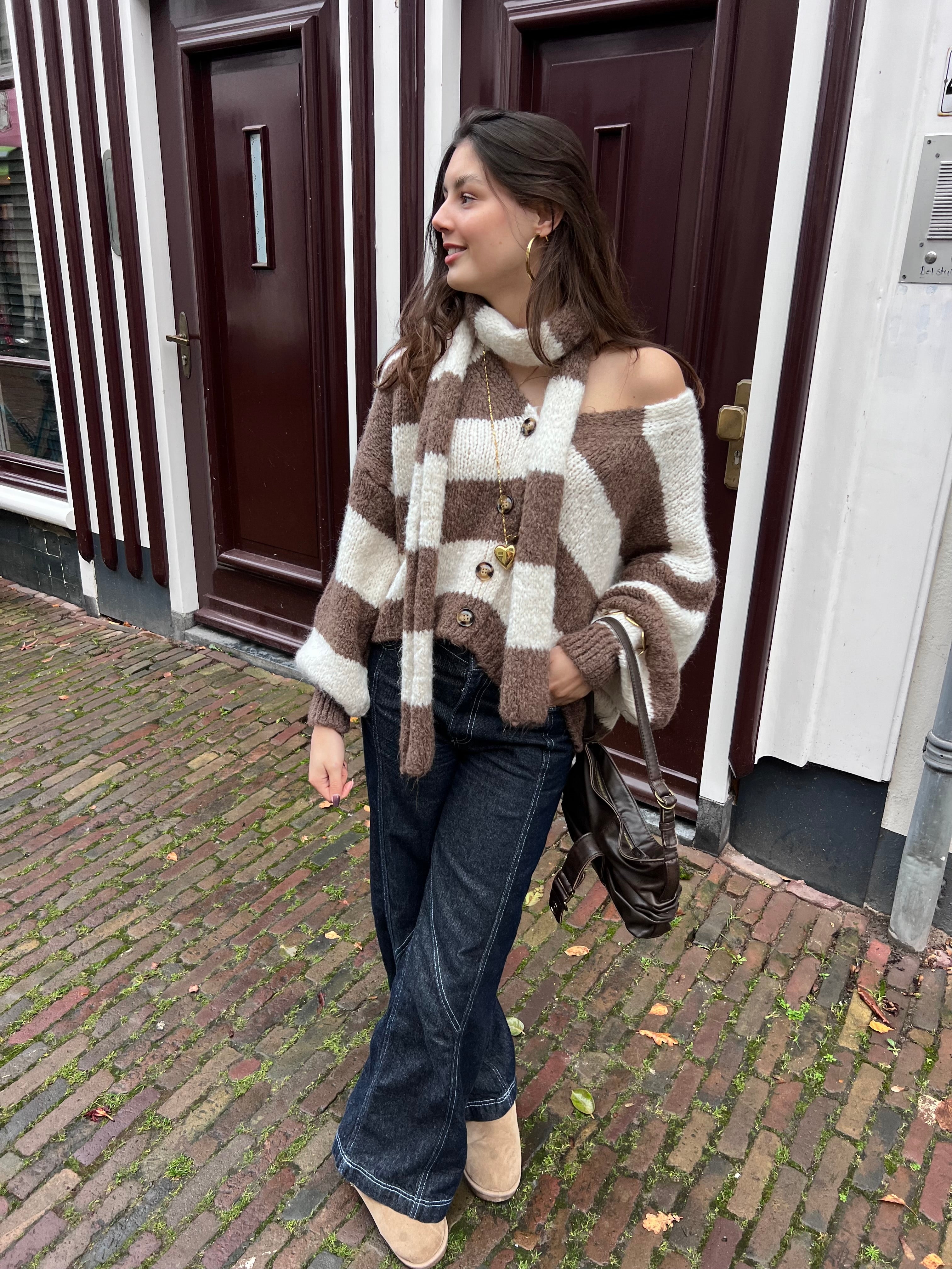 Fien gebreid vest + sjaal