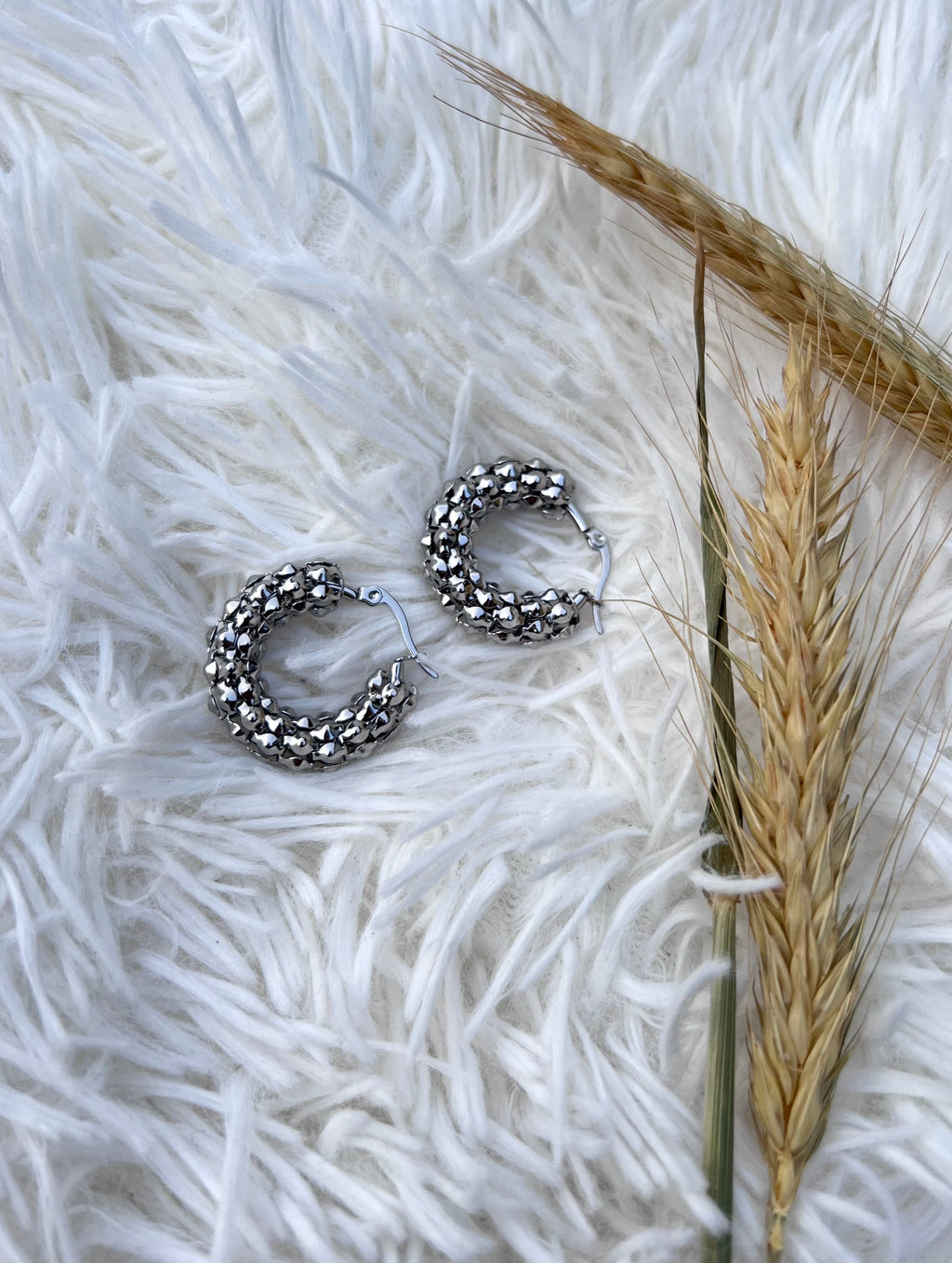 Crunch hoops oorbellen