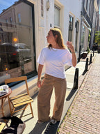 Lola off-shoulder top - wit