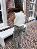 Loekie leopard jeans