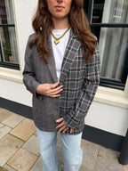 Pre-loved | Gaya half checked blazer