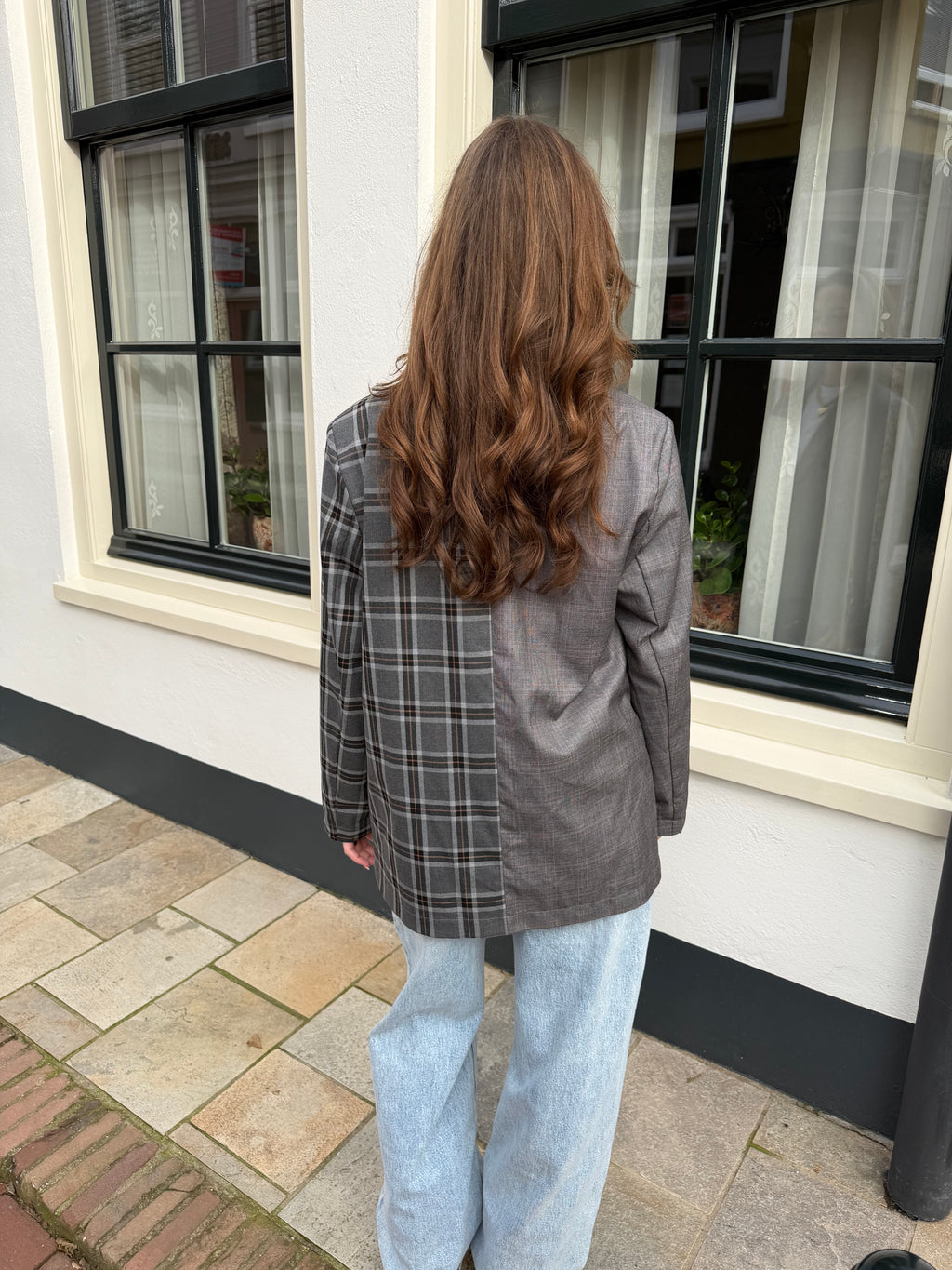 Pre-loved | Gaya half checked blazer