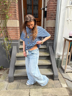 Pip striped t shirt - navy/blauw