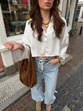 Soleil Satin top - wit