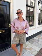 Soleil Satin top - roze