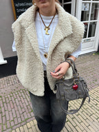 Lovi teddy gilet - gebroken wit