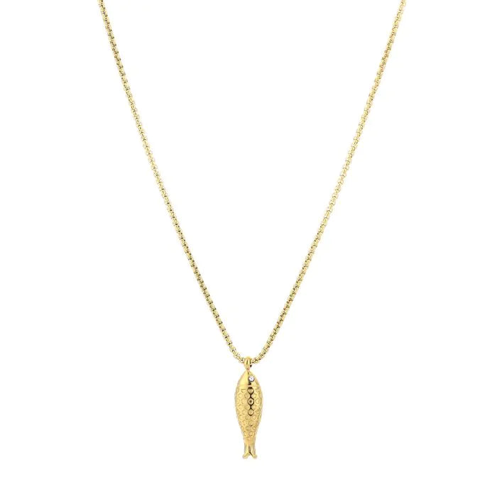 Fishy pearl ketting