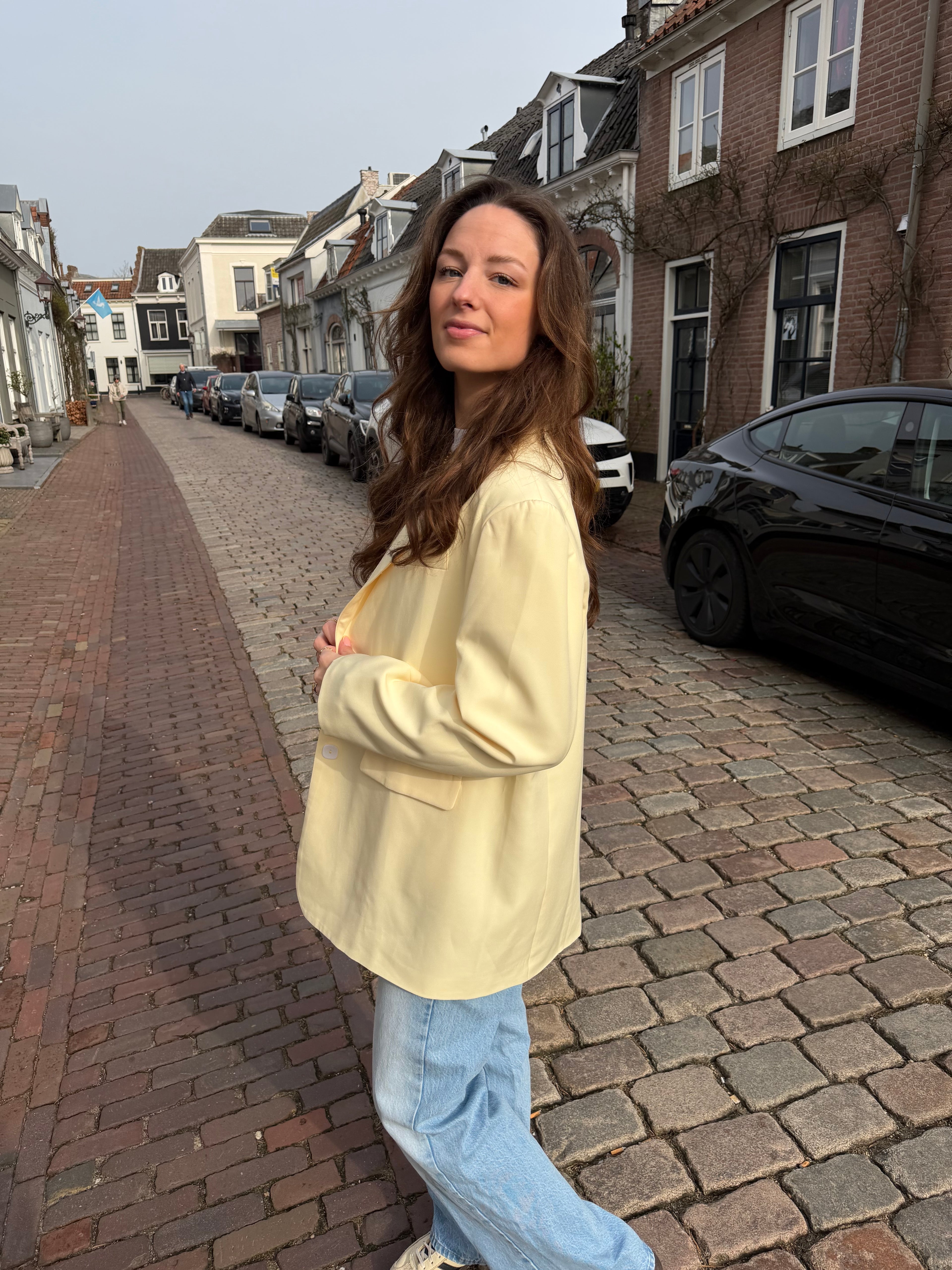 Pre-loved | Suus blazer - botergeel