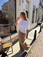 Lola off-shoulder top - wit