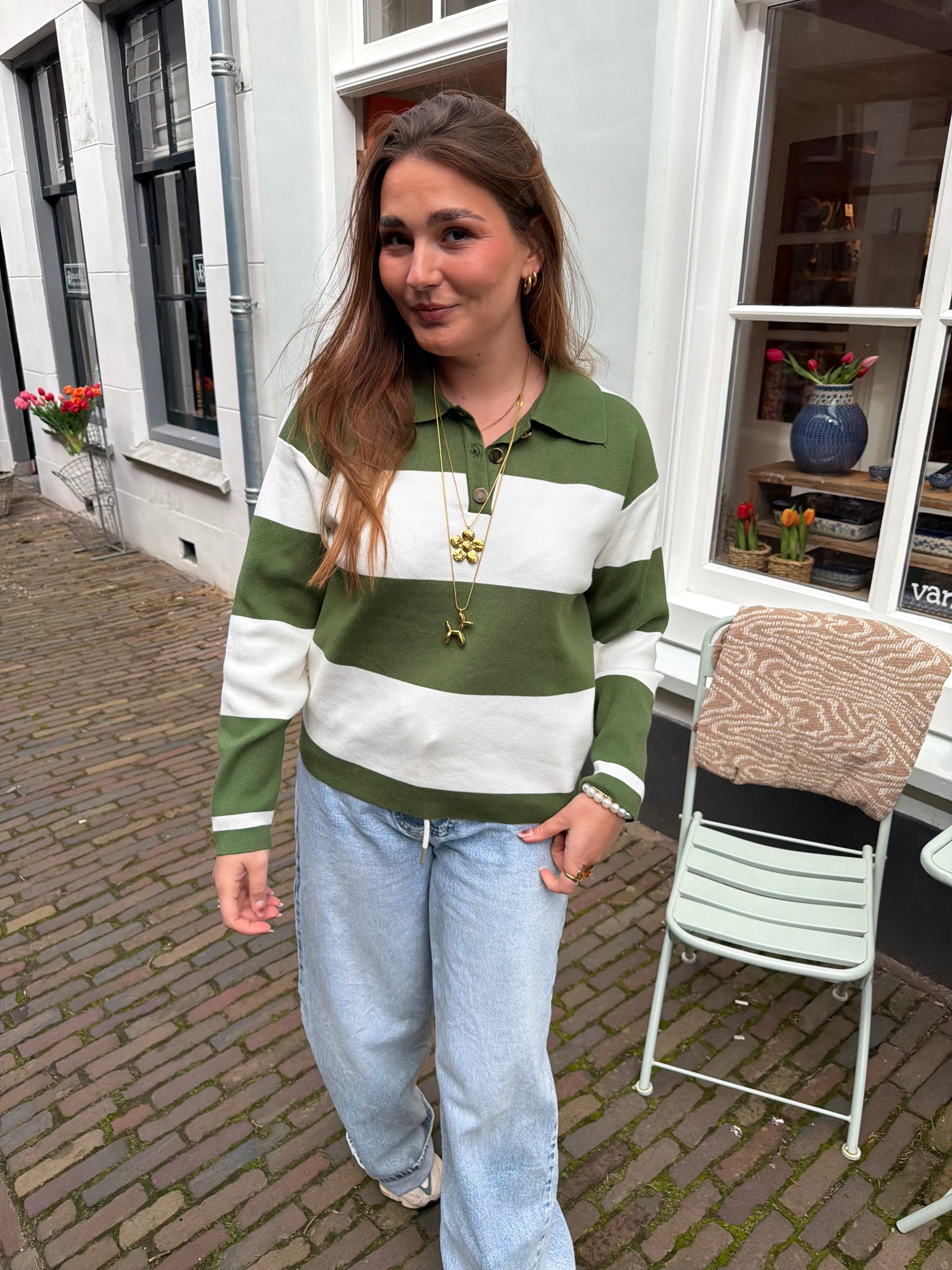 Brecht polo sweater - groen